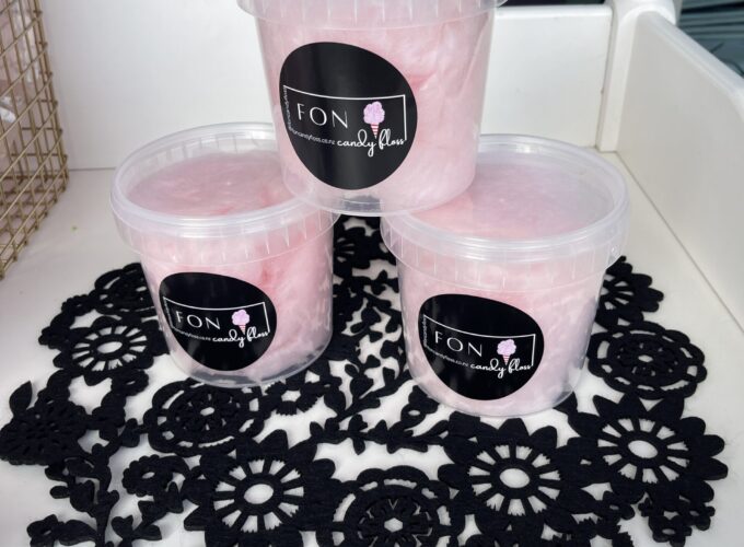 Pink candy floss