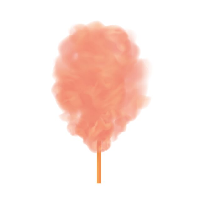 Peach Lychee Candy Floss