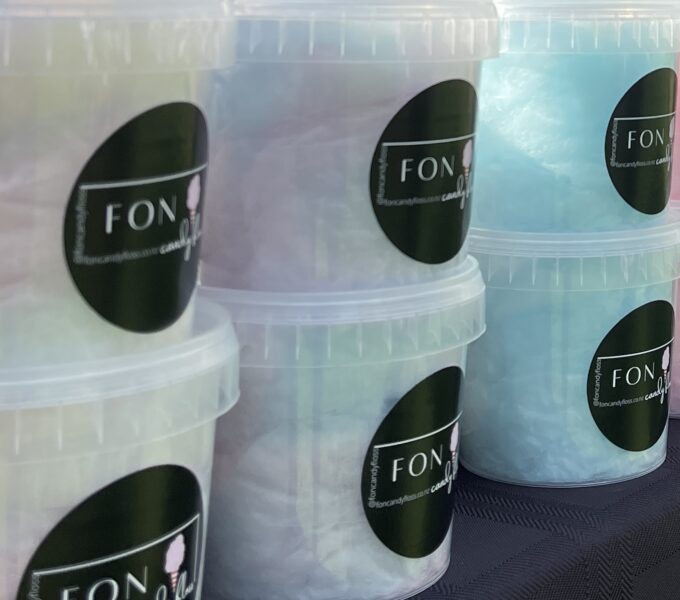 Blue Marshmallow candy floss