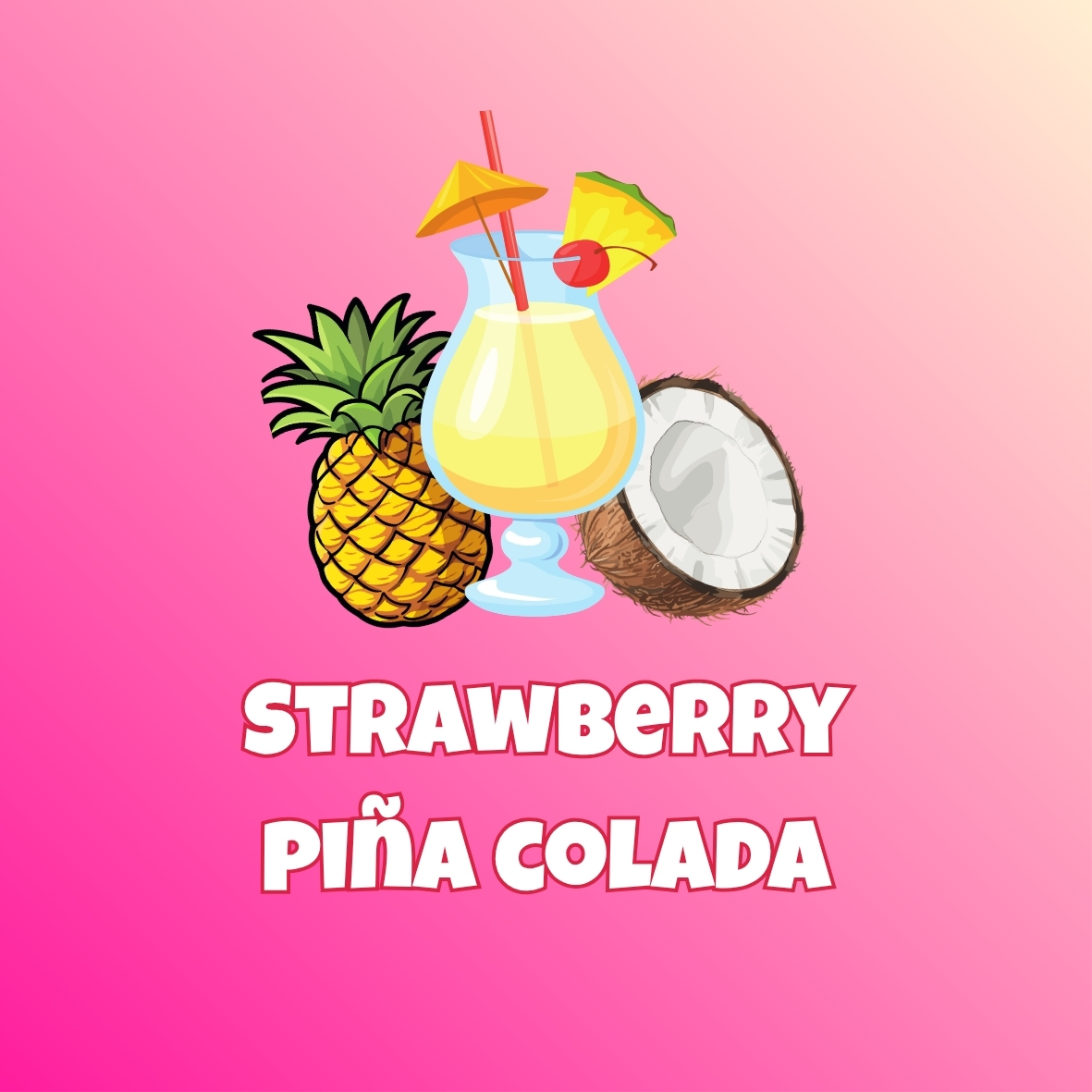 Strawberry Piña Colada Candy Floss