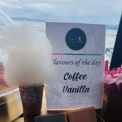 Custom candy floss flavour for Auckland event